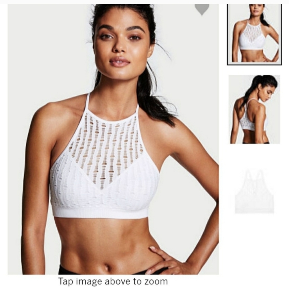 Victoria Sport Sports Bra Sexy Cutouts High Neckline Victorias Secret Nwt